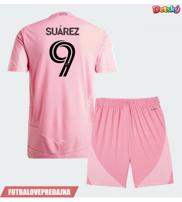 Lacne Dětský Futbalové dres Inter Miami Luis Suarez #9 2026-27 Krátky Rukáv - Domáci (+ trenírky)